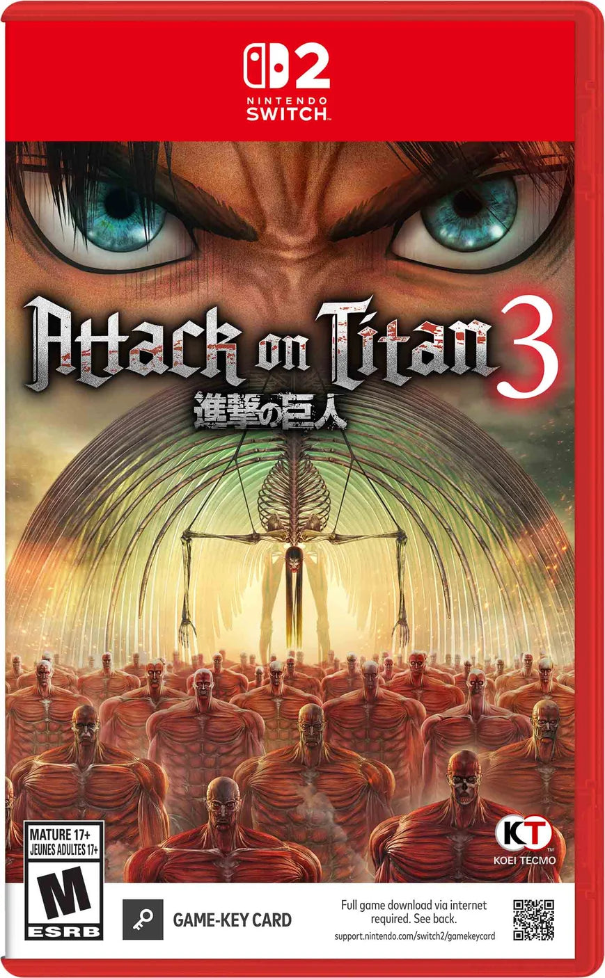 Attack on Titan 3 (Standard Edition) (Game-Key Card) [Switch 2]