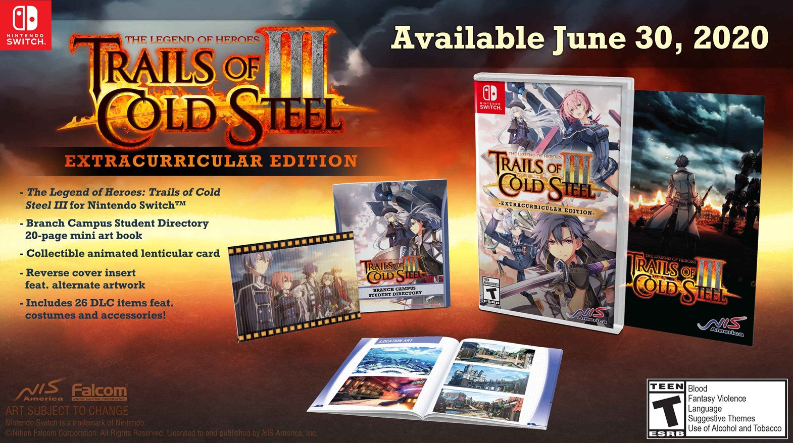 Legend of Heroes: Trails of Cold Steel III (Extracurricular Edition) [Switch]