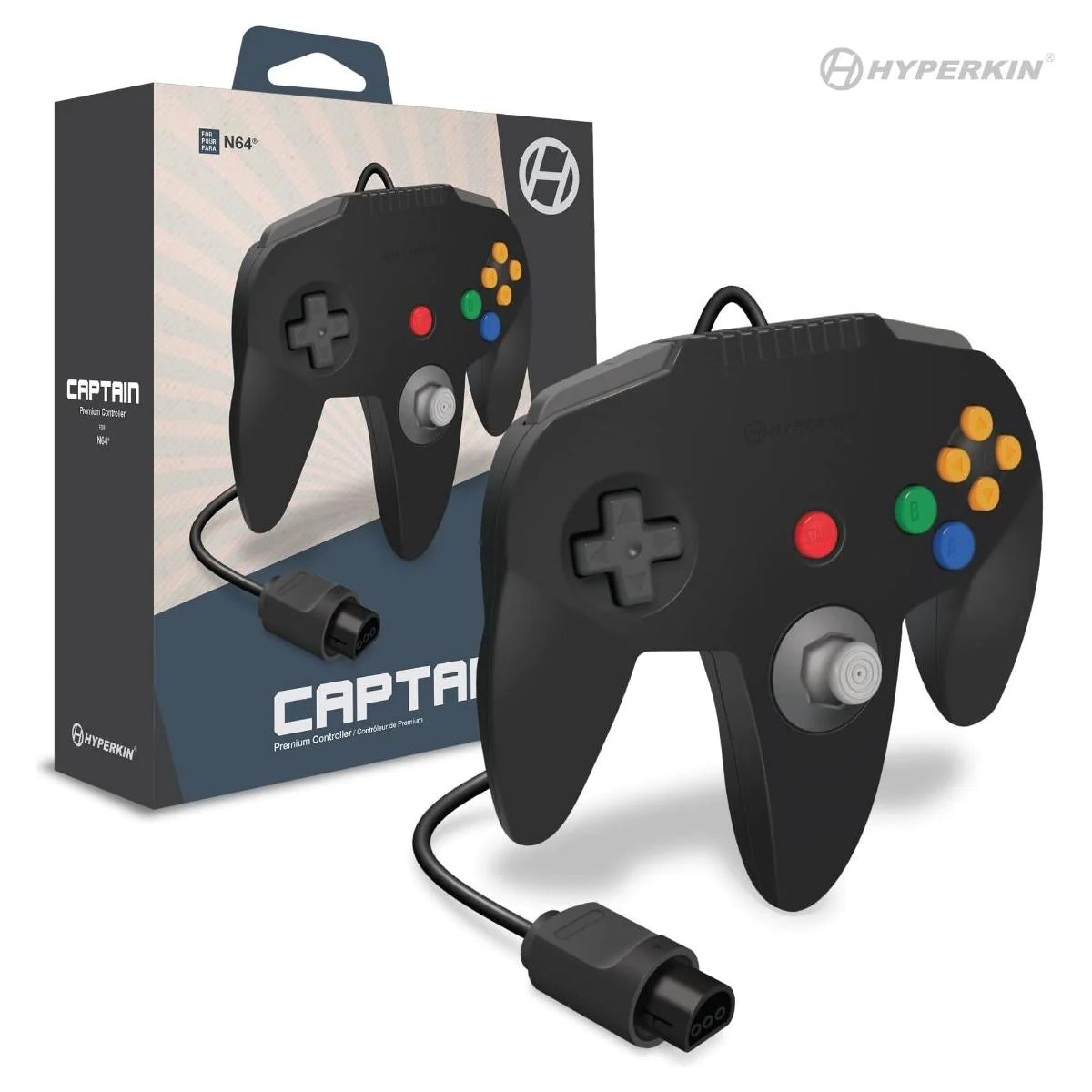 N64 Controller (Black) - Hyperkin