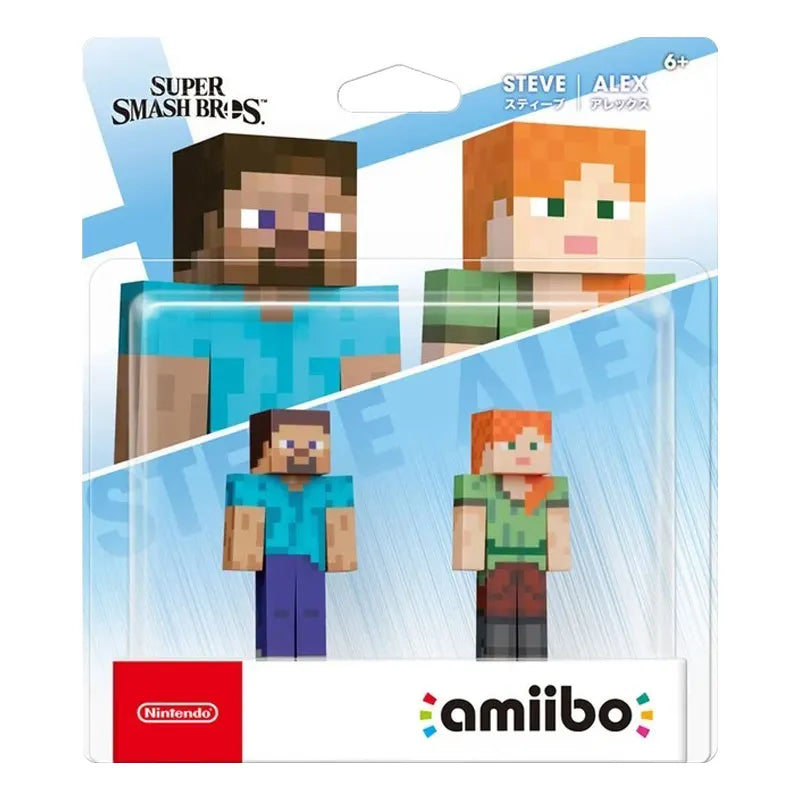 Steve & Alex Amiibo 2-Pack [Super Smash Bros] (Japan Import)