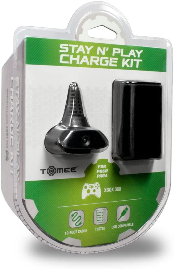 Xbox 360 - Charge Kit (Black) [TOMEE]